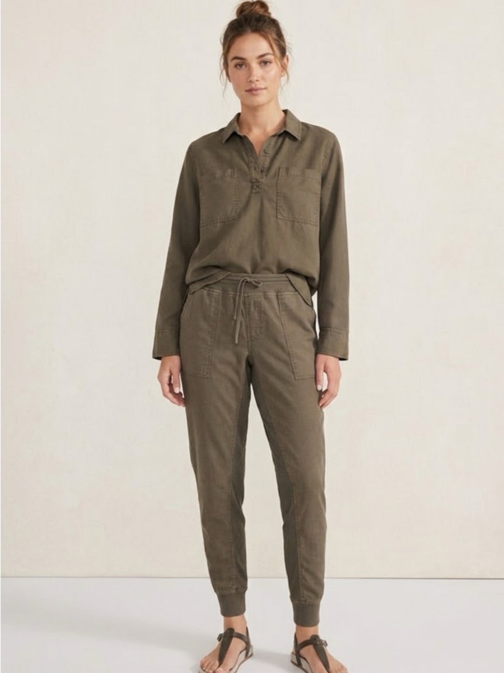 Haven Women  Olive Drawstring Jogger Pants